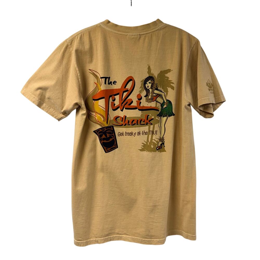 The Tiki Shack T Shirt Crazy Shirts Small Combed Cotton Beer Dyed Hawaii